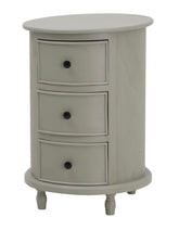 Cabourne Round Side Table - 3 Drawers